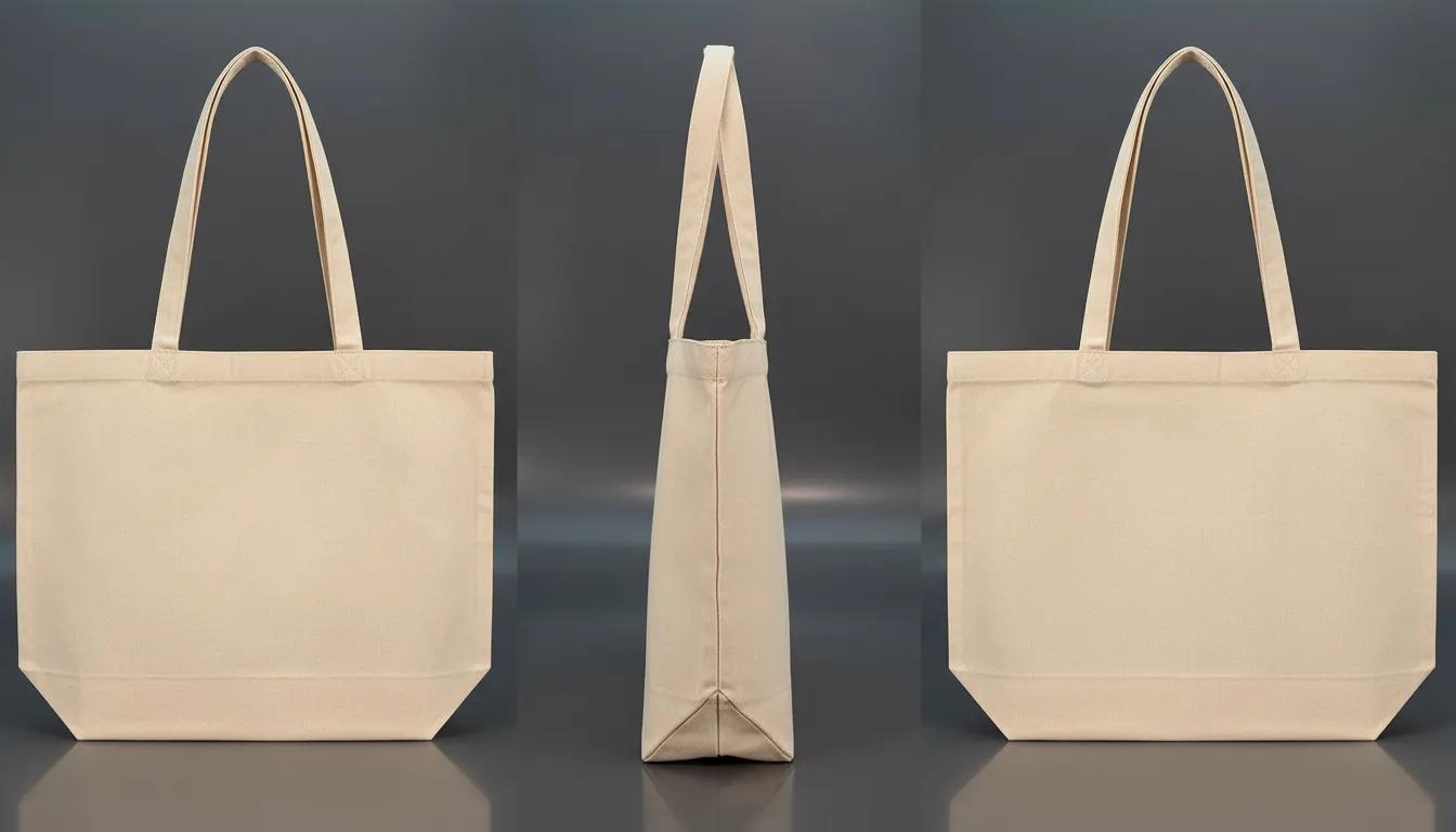 Premium 100% Cotton Tote Bag – Reusable Eco-Friendly Everyday Shoulder Bag