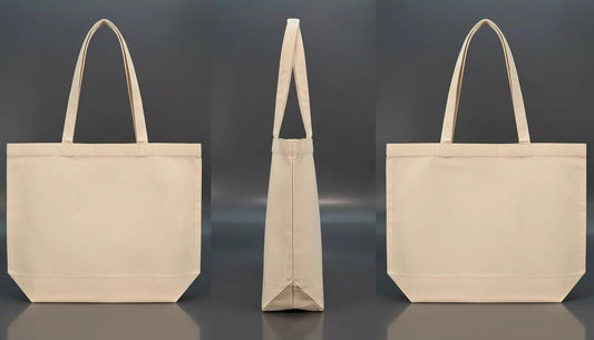 Premium 100% Cotton Tote Bag – Reusable Eco-Friendly Everyday Shoulder Bag