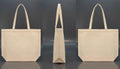 Premium 100% Cotton Tote Bag – Reusable Eco-Friendly Everyday Shoulder Bag