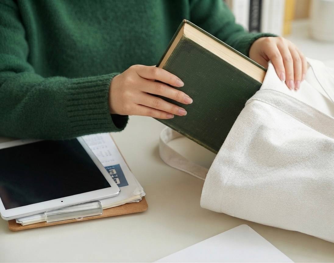 Premium 100% Cotton Tote Bag – Reusable Eco-Friendly Everyday Shoulder Bag